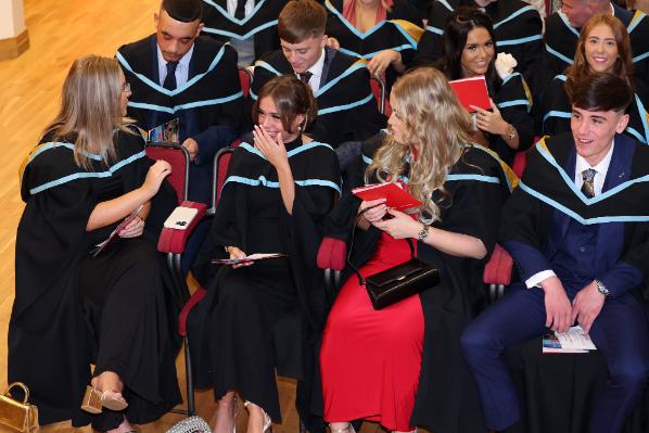 Graduates waiting for the ceremony to begin